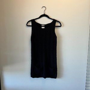 Dark Blue Crochet Dress - Far Away From Close (Anthropologie)